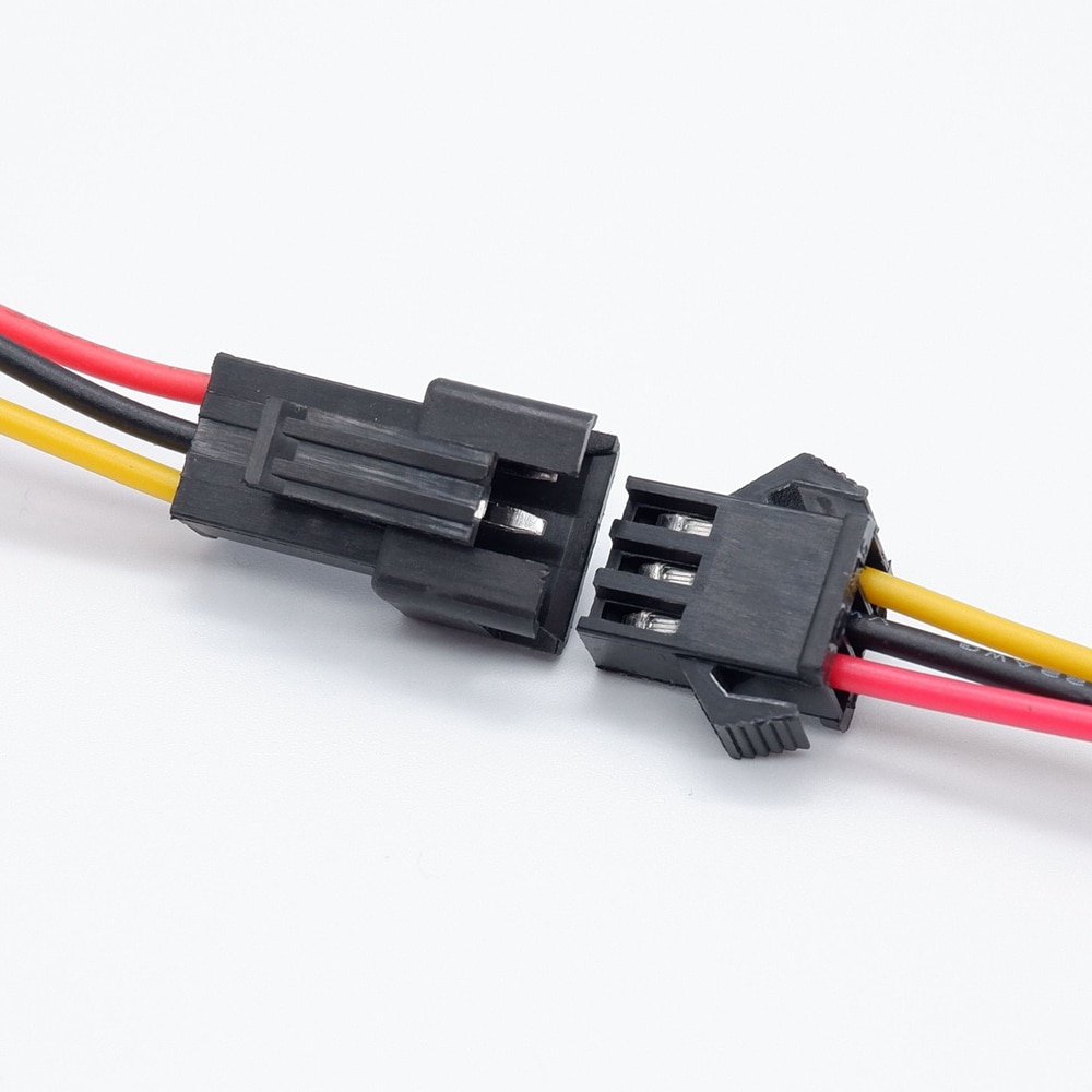 10 Pairs 15CM SM2.54 2/3/4/5/6 Pins Plug Male and Female Wire Connector Wire Connector Cable Pigtail Plug For LED Strip