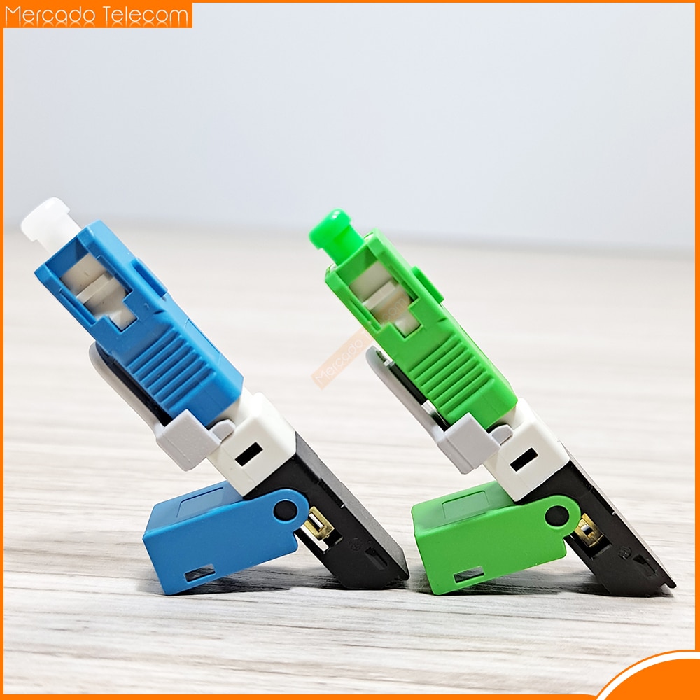 Free Shipping 100, 200PCS/Lot FTTH ESC250D SC APC & SC UPC Single-Mode Fiber Optic Quick Connector FTTH SM Optic Fast Connec