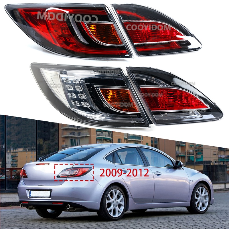 Auto Taillights LED rear bumper light brake light Turn signals lamp assembly For Mazda 6 GH 2009-2012 GV8E-51-3F0 GV7K-51-3J0