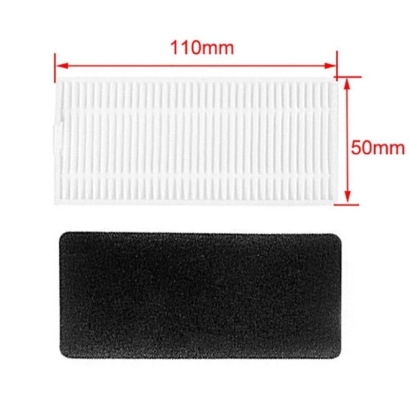5 Hepa Filter 5 Sponge Replacement For ECOVACS Deebot 500 DEEBOT N79S N79 N79W Household Smart Robotic Vacuum Brush Accessories