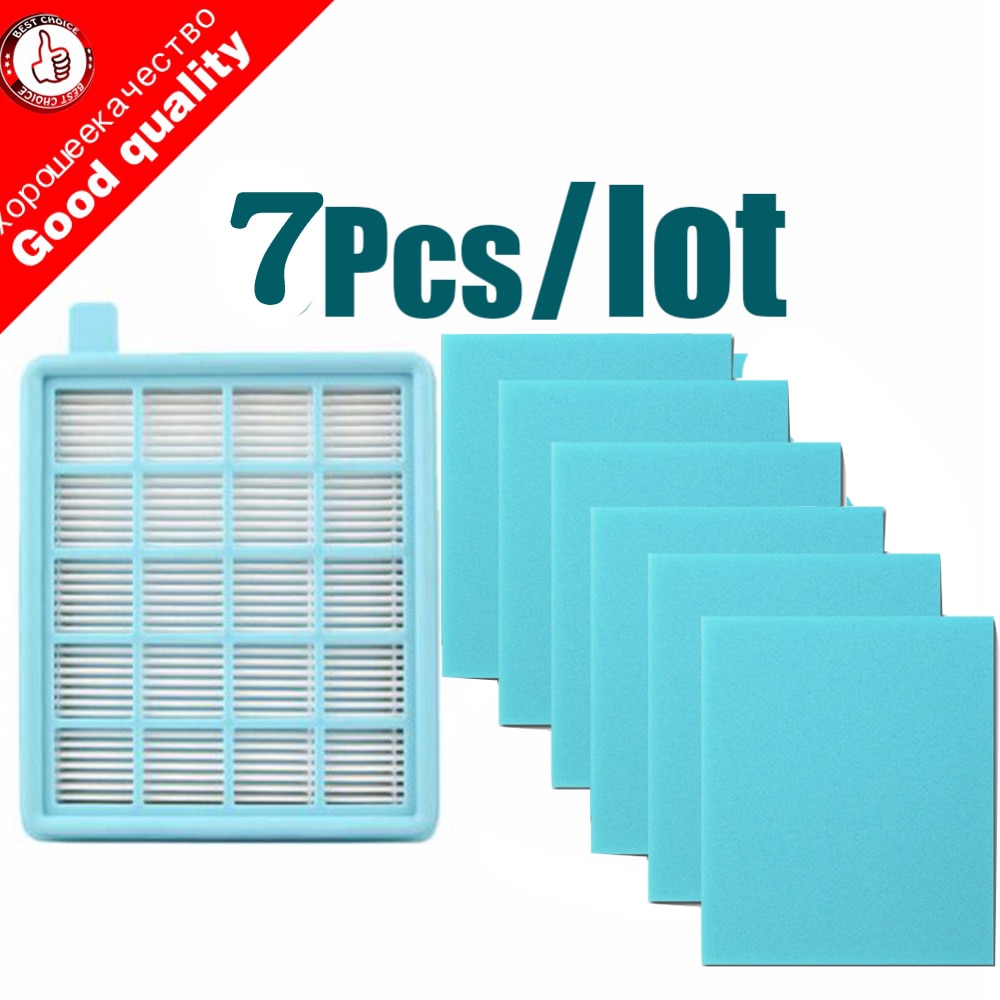 7pcs/lot Filter Mesh HEPA FILTER BUFFALO-MISTRAL For Philips Vacuum Cleaner FC9521 FC9522 FC9523 FC9524 FC9525 FC8470 FC9520