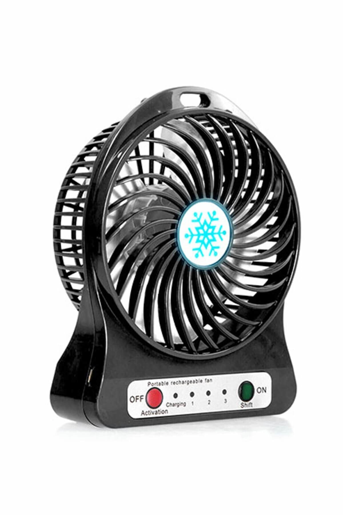 P rechargeable Mini Fan table top 3 stage Usb Mini Fan black/p