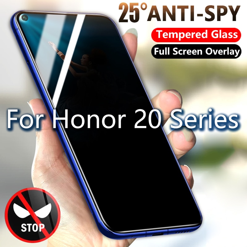 Anti Spy Tempered Glass For Huawei Honor 20 Pro 20i 20s Privacy Screen protector on Honor 20 Lite Full Screen Safety Glass Film