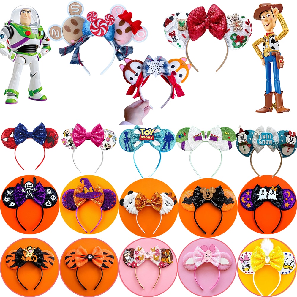 Disney Mickey Mouse Ears Headbands for Baby Girl Encanto Headband Adult Girl Accessories Kids Hair Headwear for Carnival Party