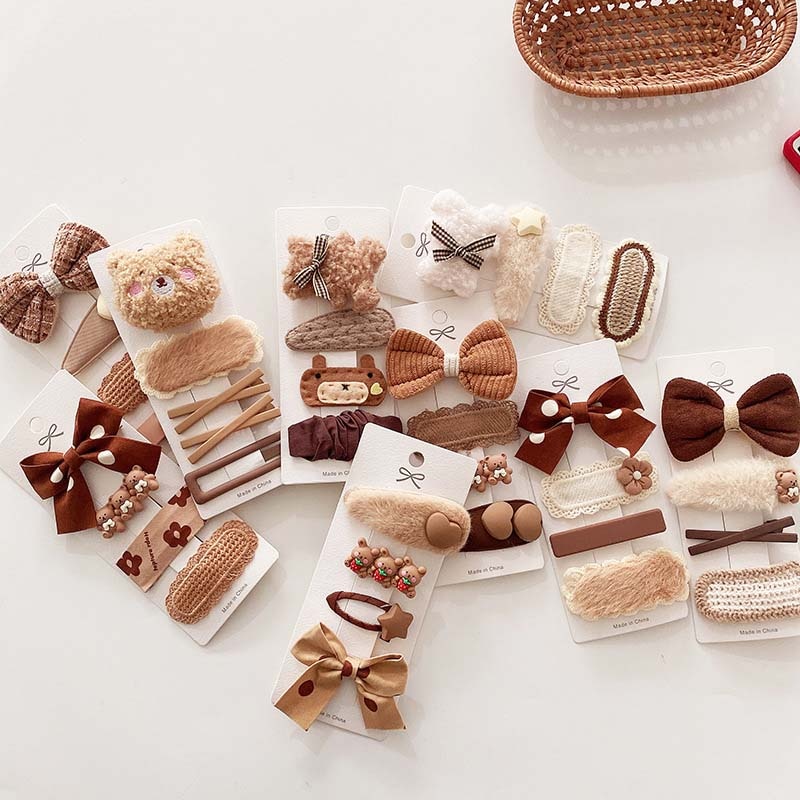 4Pcs/Set Cartoon Cute Princess Hair Clips For Children Girls Hairpins Kids Baby Hair Barrettes Infant Hair Accessories Headwear