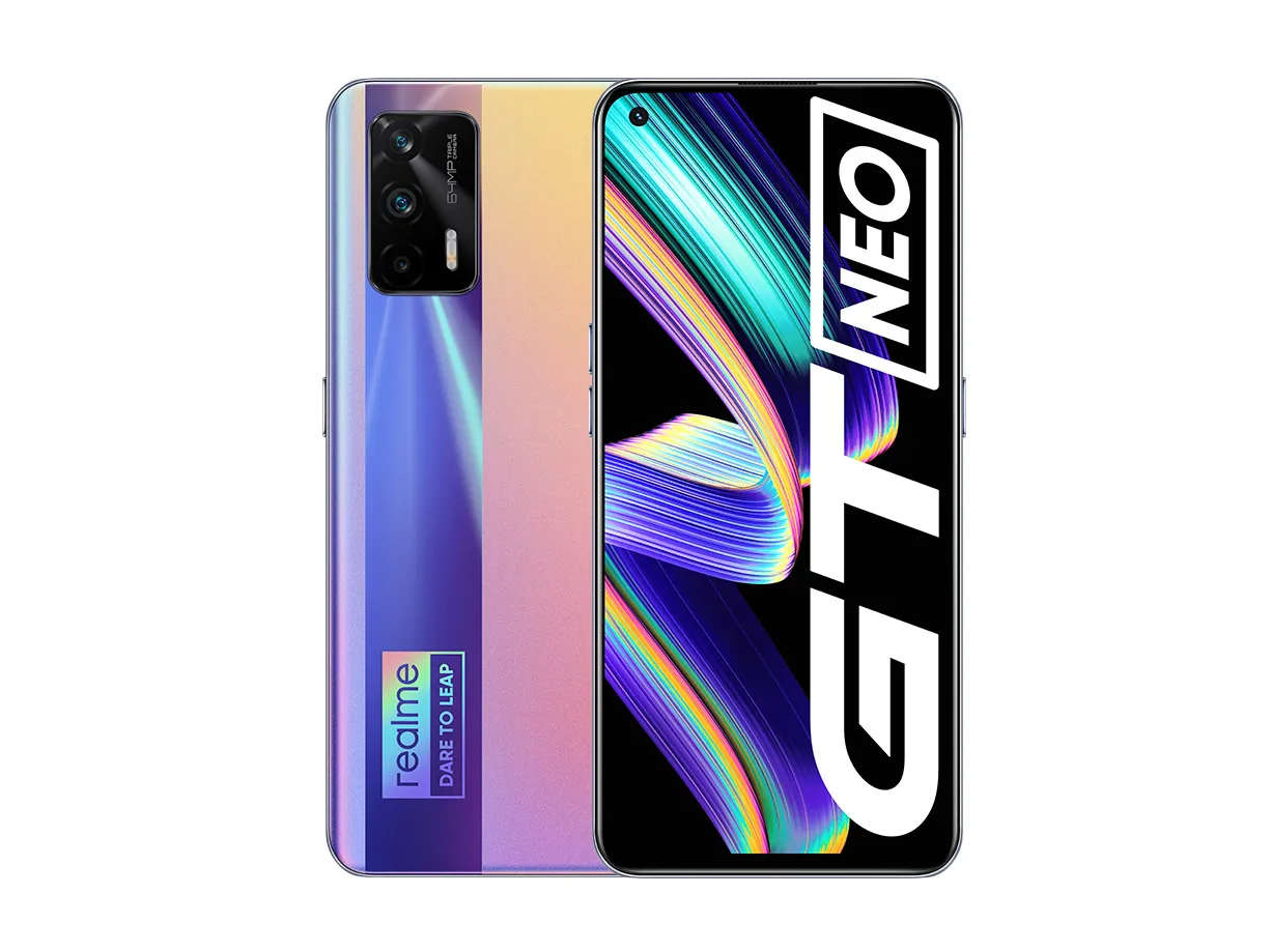 New Global Rom Realme GT Neo 5G 6.43"120Hz Super AMOLED Dimensity 1200 Octa Core 65W Fast Charge 64MP Camera NFC Mobile Pho