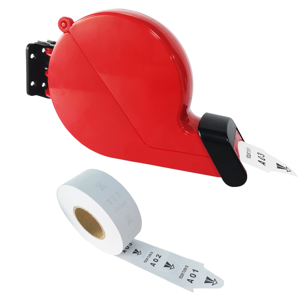 Ticket Dispenser Take A Number Machine with Paper Roll A00-E99 Queue Management System Turno O Matic Lable Ticketing