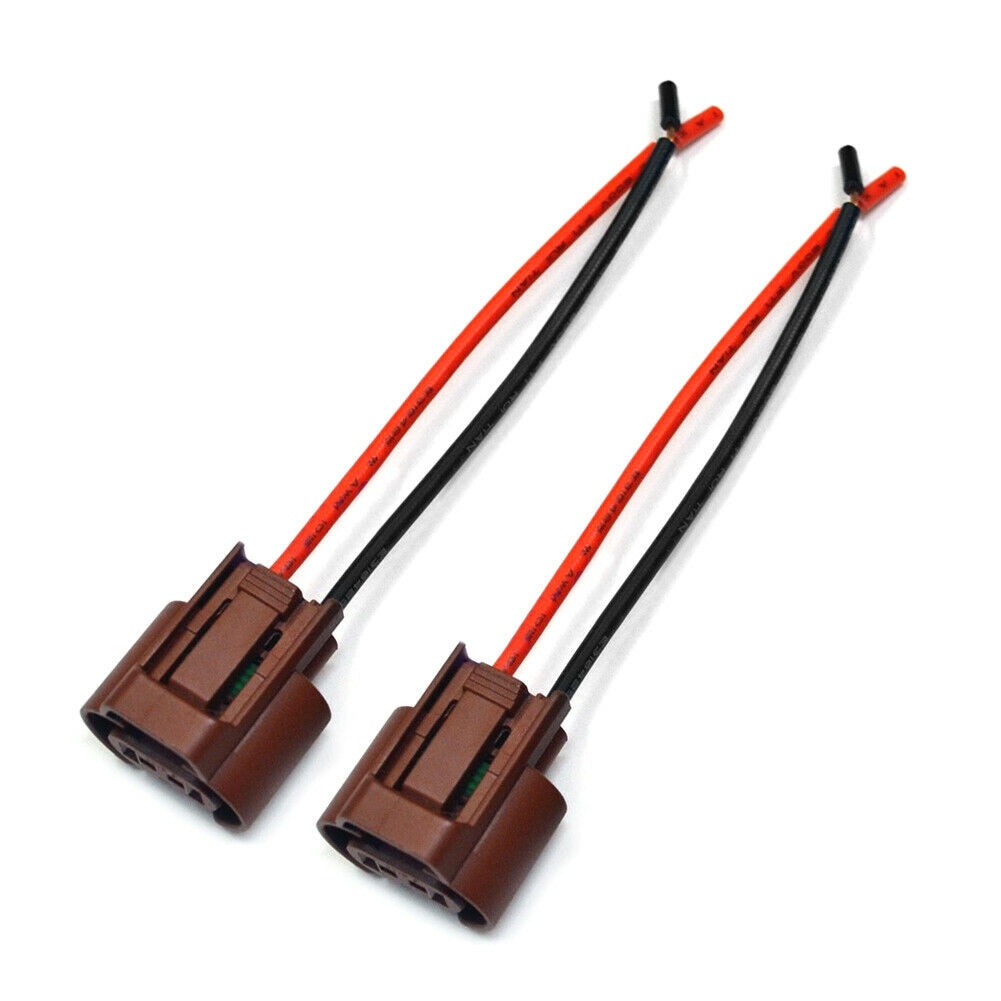 2 Pcs 9006 HB4 Light Socket Connector Lamp Bulb Plastic Plug And Copper Wire Wire Pigtail Female U