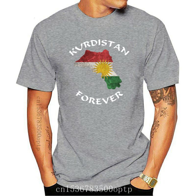 Tee Men's Kurdistan Gift Kurds Flag Palestine T Shirt Character Cotton S-3xl Pictures Famous Casual Summer Pictures Shi
