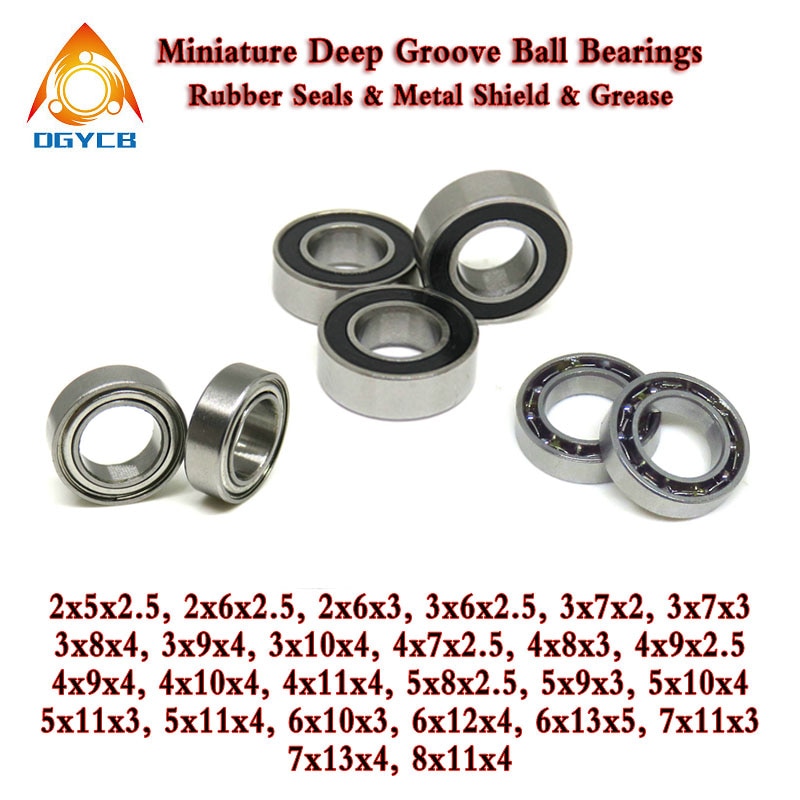 10pcs 693-2RS 3x8x4 mm 694-2RS 4x11x4 mm Deep Groove Ball Bearing 3*8*4 693RS 4*11*4 694RS Bearing