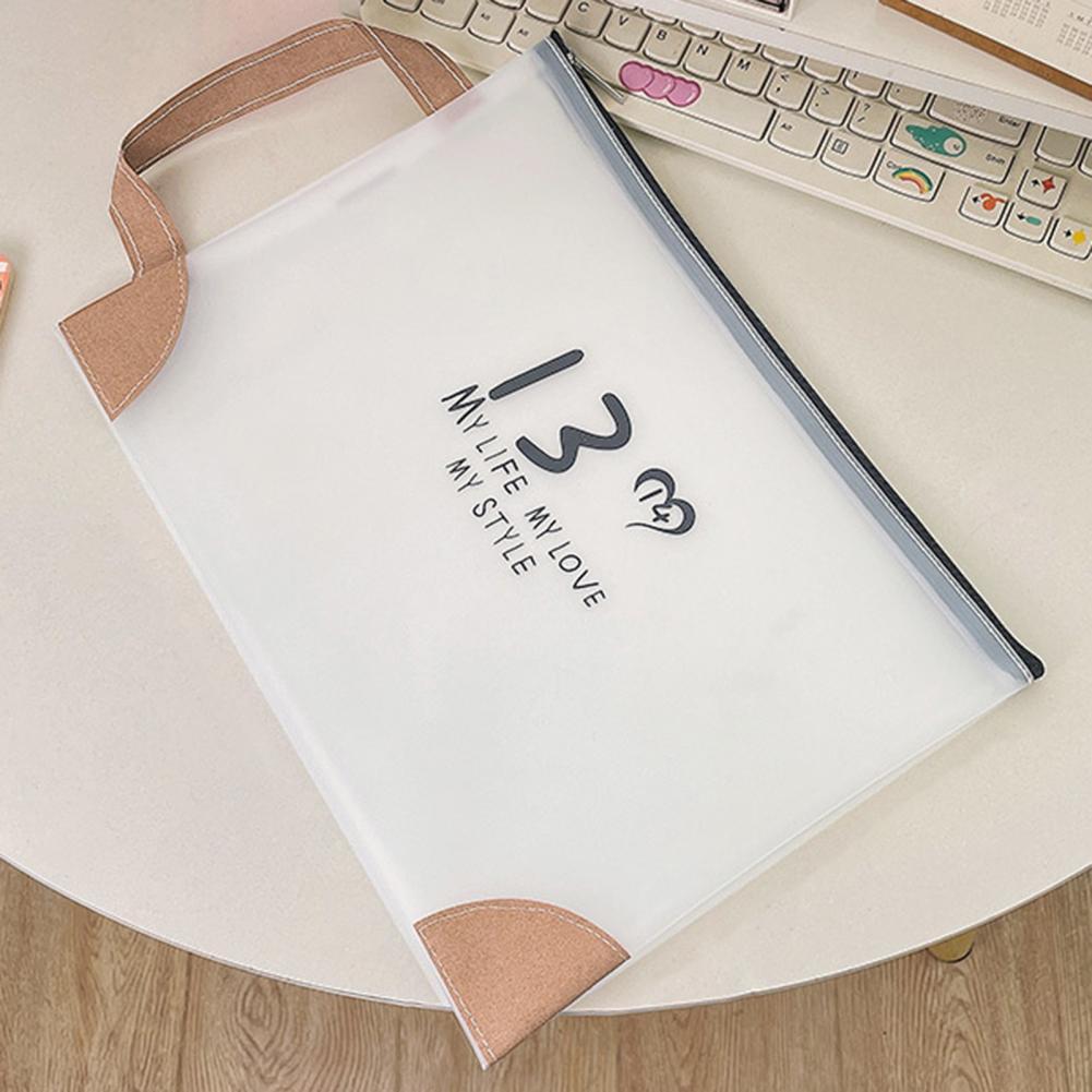 Storage Pouch Modern Multi-functional A4 Papers File Bag Strong Load Bearing Stain-proof File Pouch
