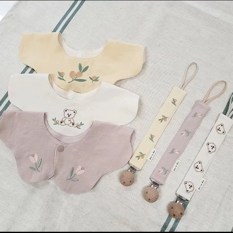 Baby Feeding Bibs Soft Cotton 360 Degree Petal Infants Saliva Towel Newborn Toddler Burp Cloth Kid Bib Girl Boy Feeding Towel