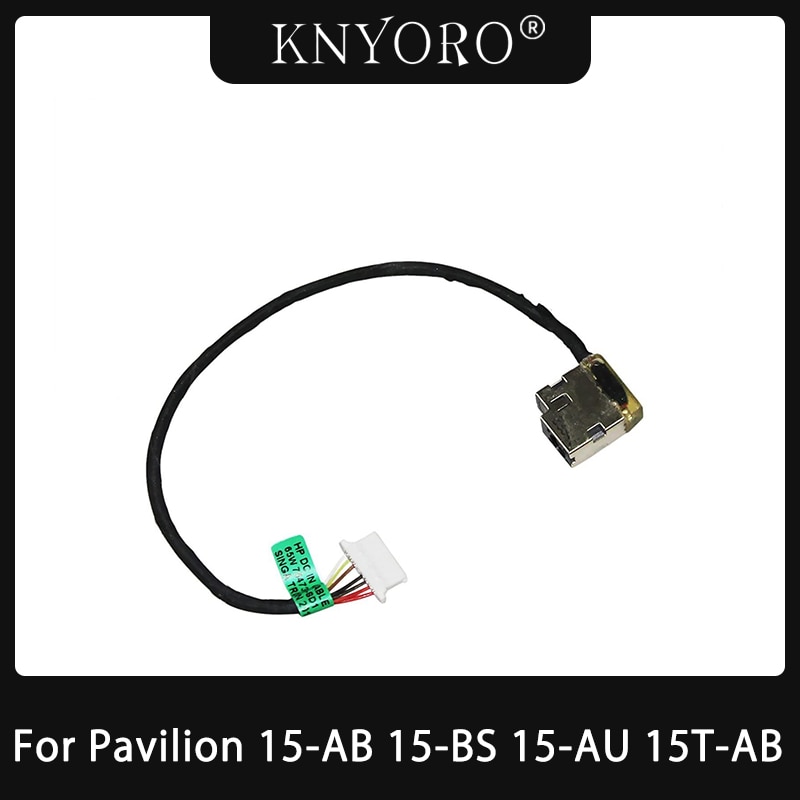 DC Power Jack Cable Charging Port Plug Replacement for HP Pavilion 15-AB 15-BS 15-AU 15T-AB Series 799749-T17 799749-S17