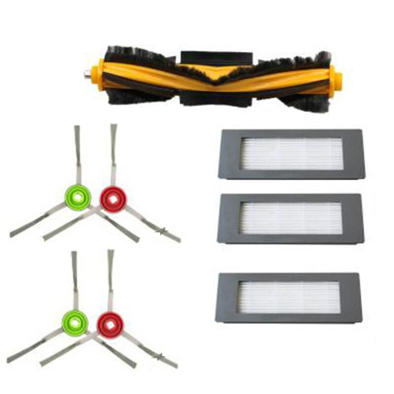8Pcs New Roller Brush Side Brush Filter For Ecovacs Deebot Ozmo 900 DN5G Robot Vacuum Cleaner Accessories