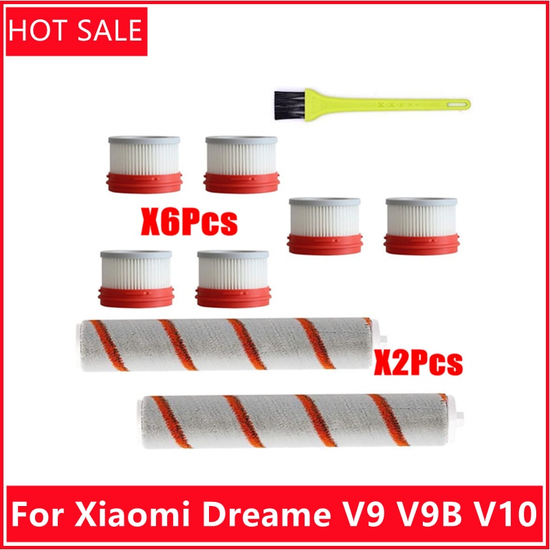 Accessories Hepa Filter Roller Brush Parts Kit For Xiaomi Dreame V9 V9B V10 Household Wireless Handheld Vacuum Cleaner
