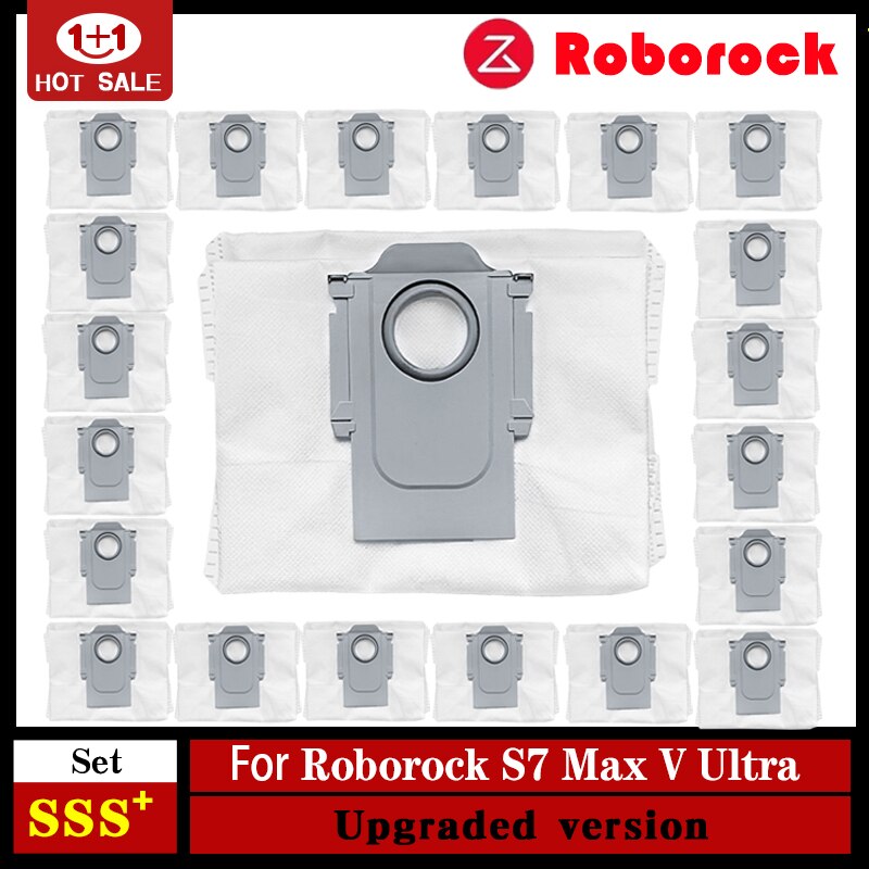 Roborock S7 MaxV Ultra Dust Bag Accessories bag Roborock S7 pro ultra S7 MaxV Plus Main Brush Robot Vacuum Cleaner Parts