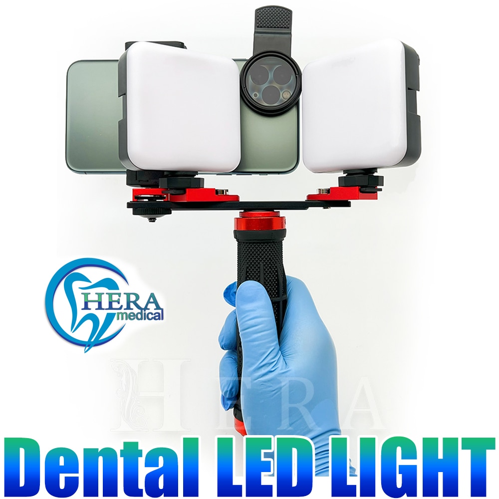 Dental Photography Kit Mobile Phone Flashlight for Dentistry Photo Video Equipment Oral Filling Light for Dentists