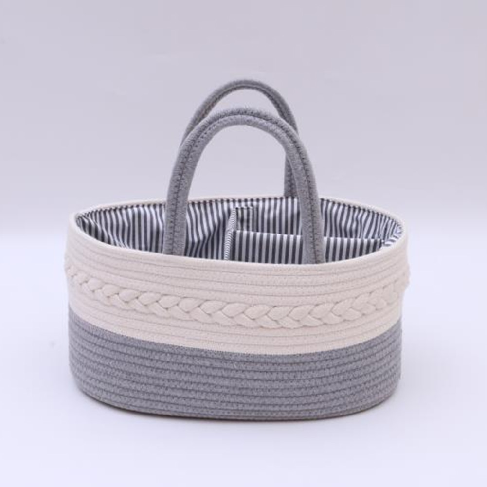 Diaper Caddy Basket Baby Changing Diaper Caddy Organizer Nursery Basket Multifunctional Carriage Pram Organizer Caddy