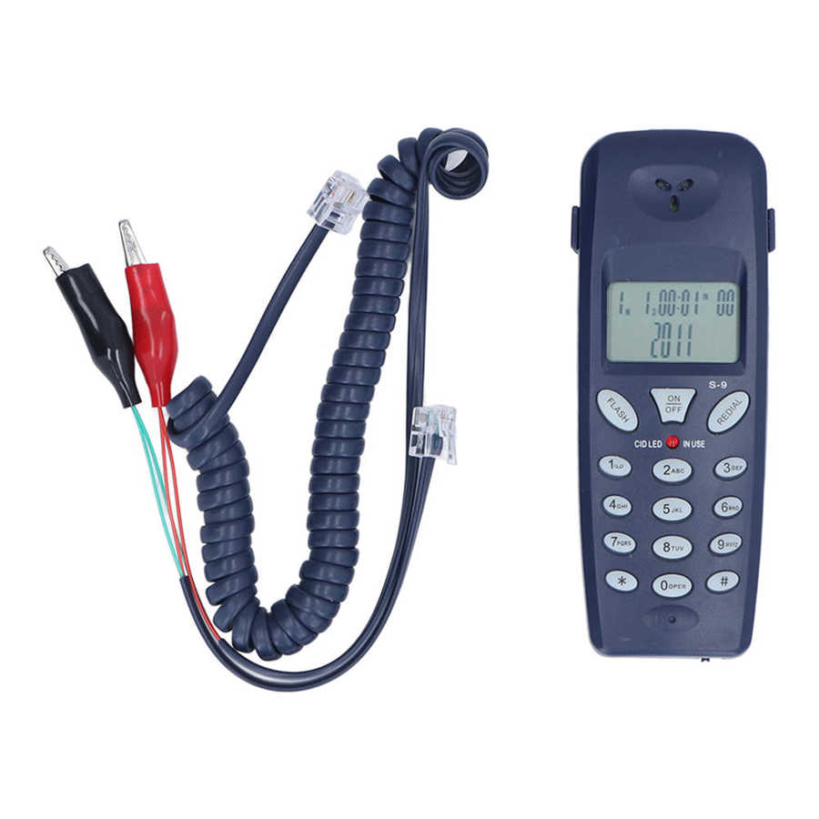 Corded Phone With Pause And Redial Function FSK DTMF 16 Bit LCD Display Wired Telephone For Home Office Hotel
