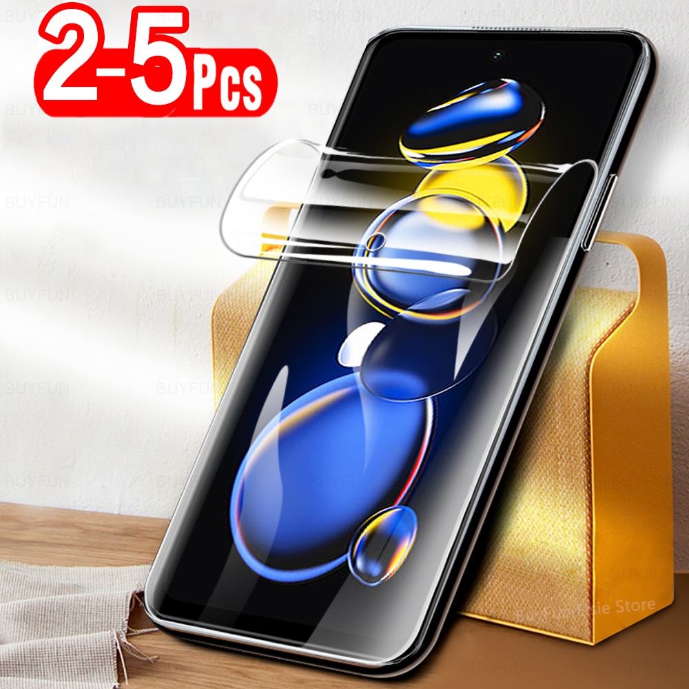 2-5 PCS Hydrogel Film For Xiaomi Redmi Note 11T 11 Pro Plus 5G Screen Protector Film For Redmi Note 11SE 11E Pro Protective Film
