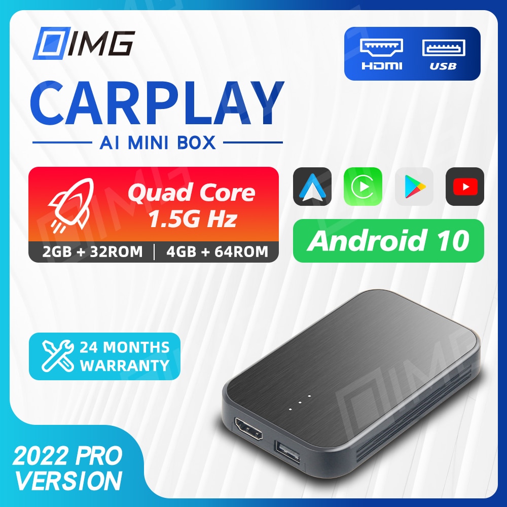 Carplay AI Box Android 10 Carplay Smart Box Multimedia Wireless Carplay Wireless Android Auto For Audi Skoda VW Citroen Toyotat