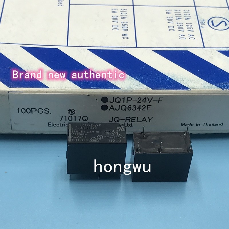 100% Original New 1PCS/ JQ1P-24V-F AJQ6342F DC24V relay 10A 5pins