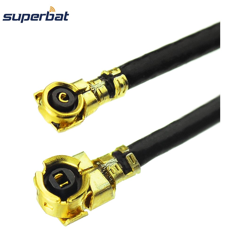 Superbat U.FL Generation Female Right Angle to U.FL four Generations Female RA 1.13MM 5cm RF coaxial Cable Assembly