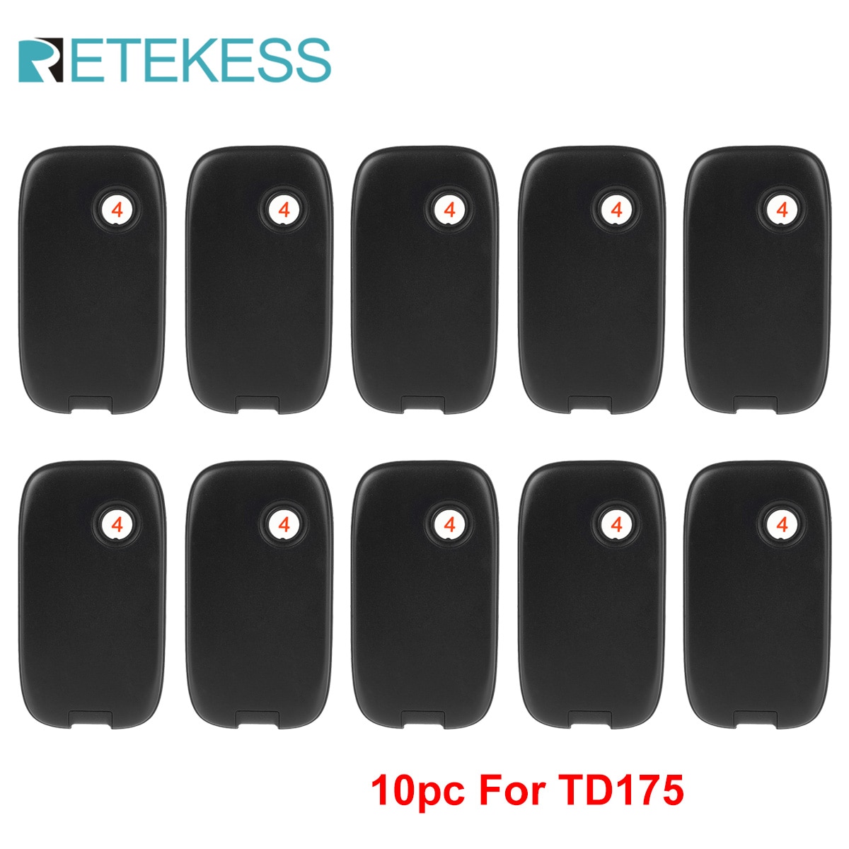 RETEKESS 10Pcs Coaster Pager Receivers TD175 Restaurant Calling System for Food Court Truck Coffee Church Clinic Bar
