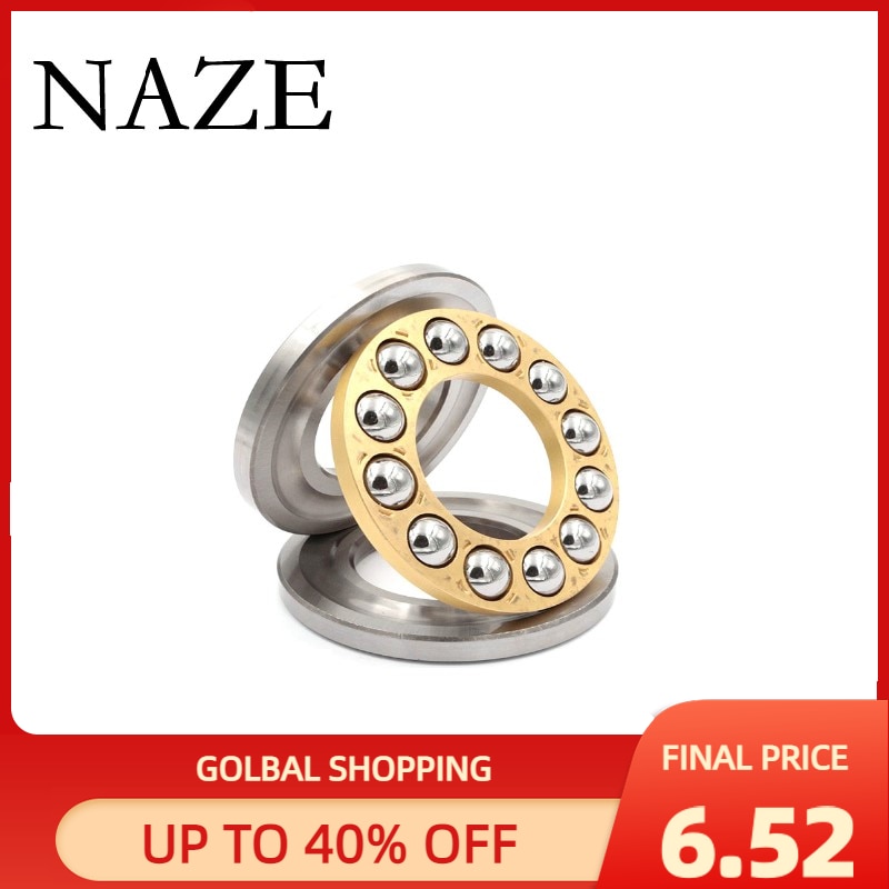 NAZE 10PCS High quality F5-10M Miniature thrust plane bearing 5x10x4mm Miniature planar bearing F5-10 Mini 3-in-1 Plane bearing