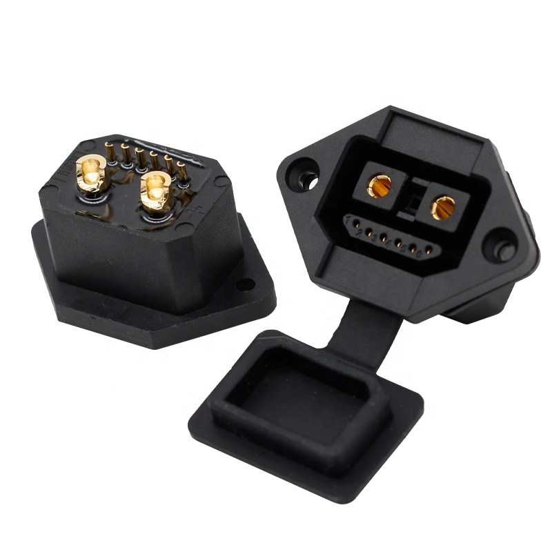 2+6 core electric vehicle battery charger 50A female plug new energy electric vehicles power socket