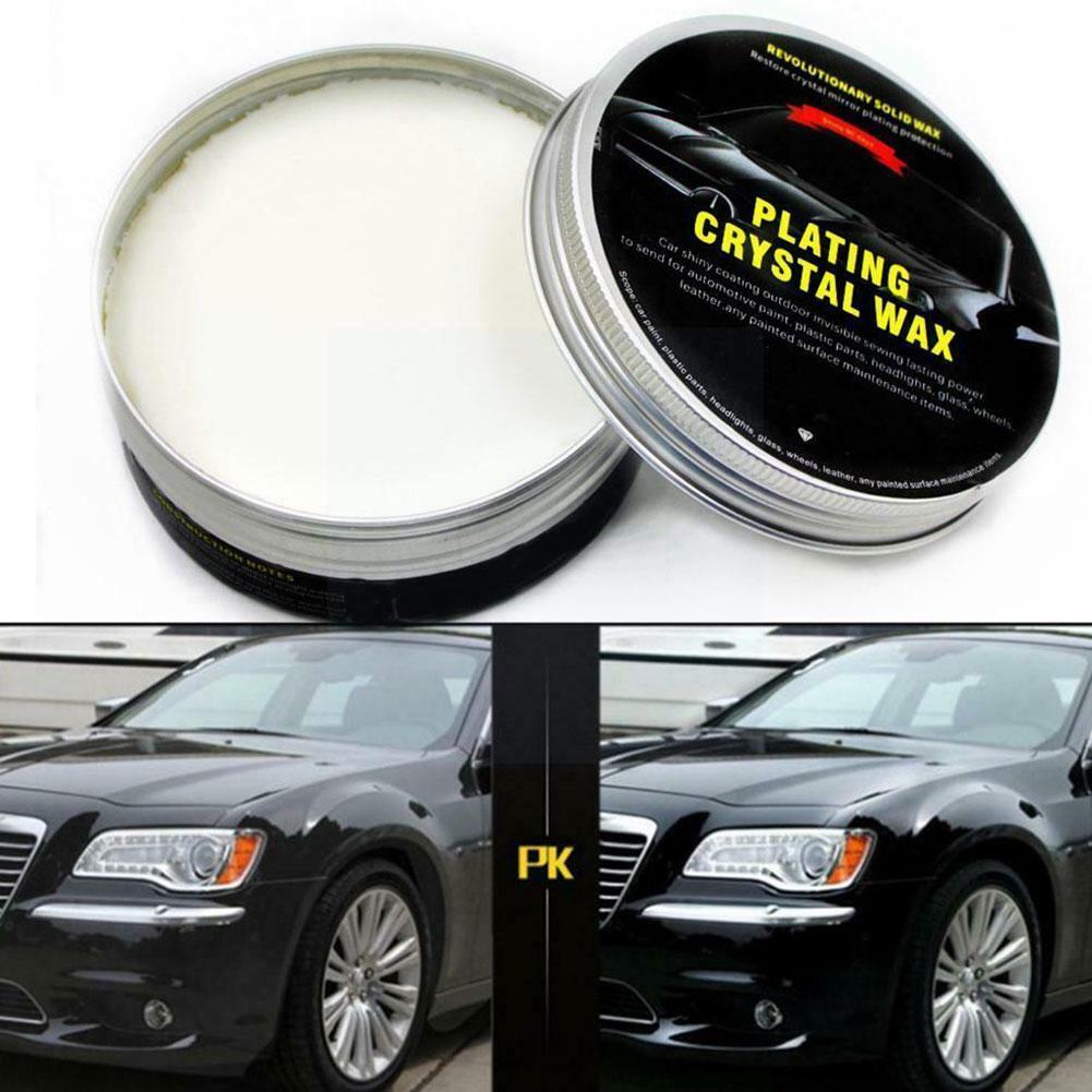 Car Wax Crystal Plating Set Hard Glossy Carnauba Wax Maintenance Coating Scratch Tiny Care Paint Repair W9z8