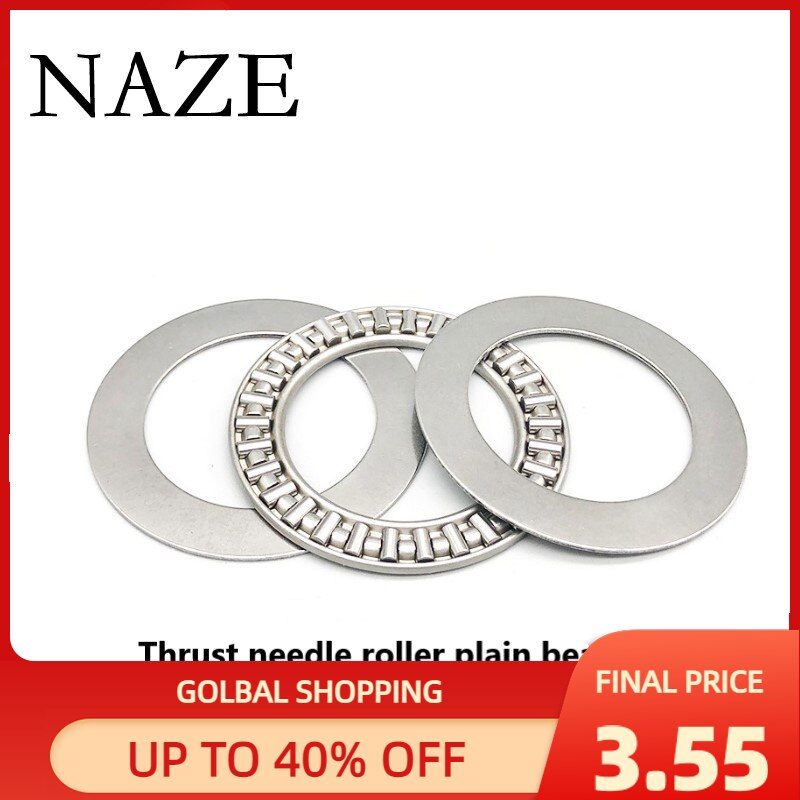 5PC AXK1226 + 2AS Plain needle roller thrust bearing 12x26x4mm 3-in-1 thrust bearing with two washers AS1226 Miniature bearing