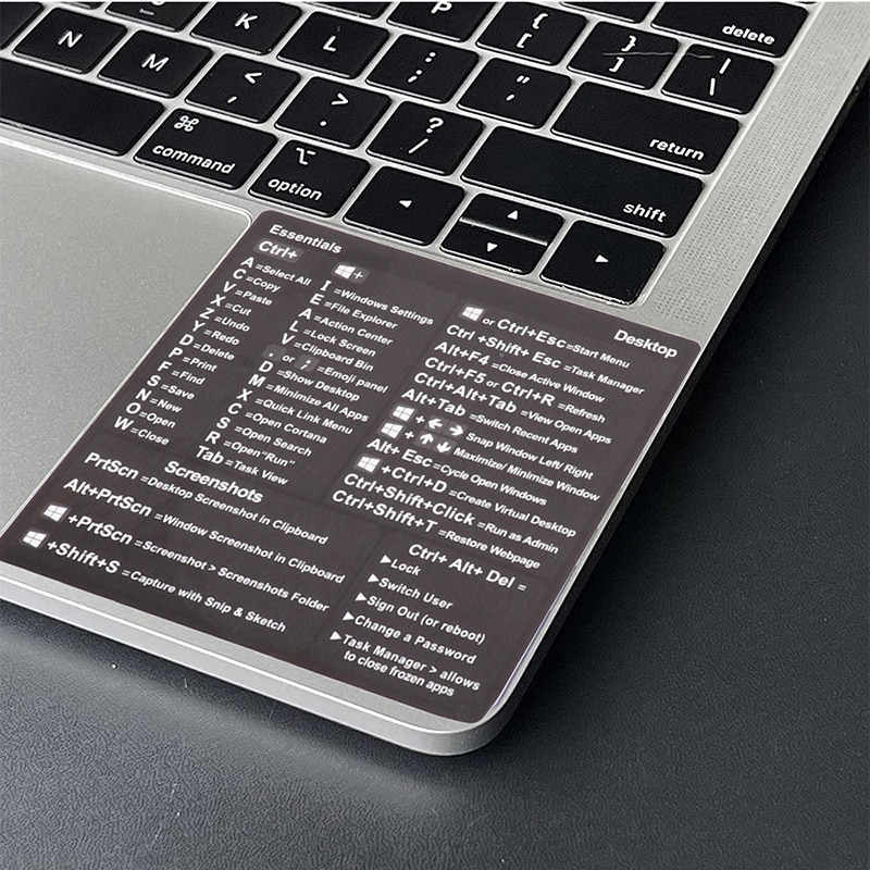 New Windows PC Reference Keyboard Shortcut Sticker Adhesive For PC Laptop Desktop Hot