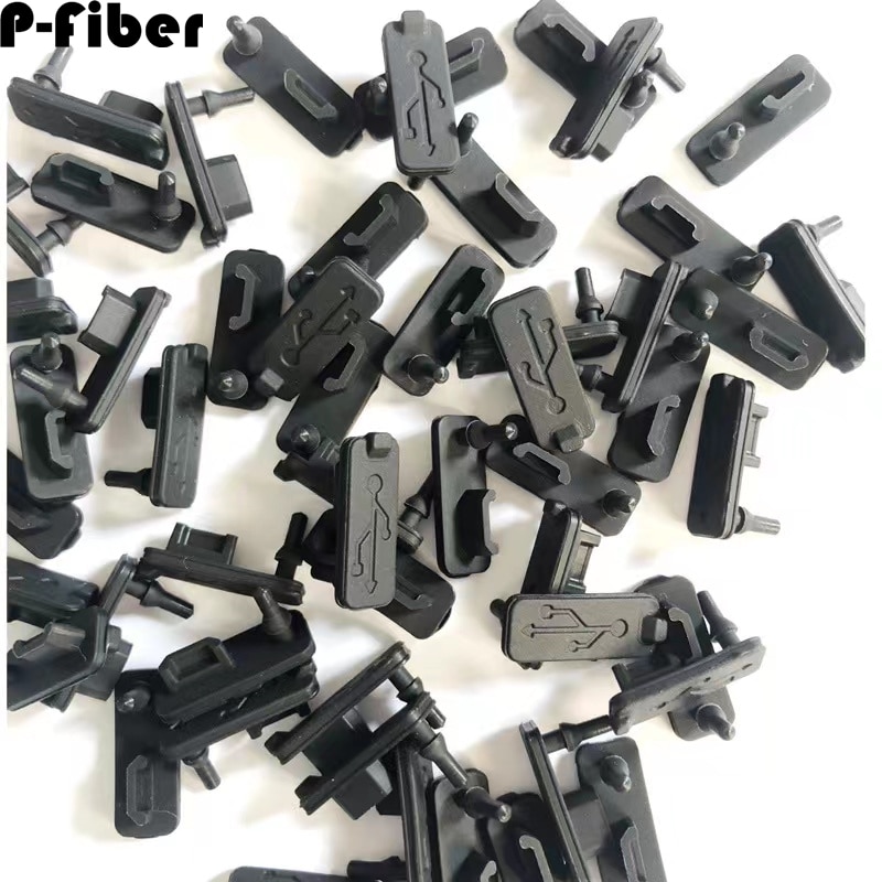 100pcs Micro USB silicone dust plug charging port rubber USB dust cap waterproof Android port protective cover