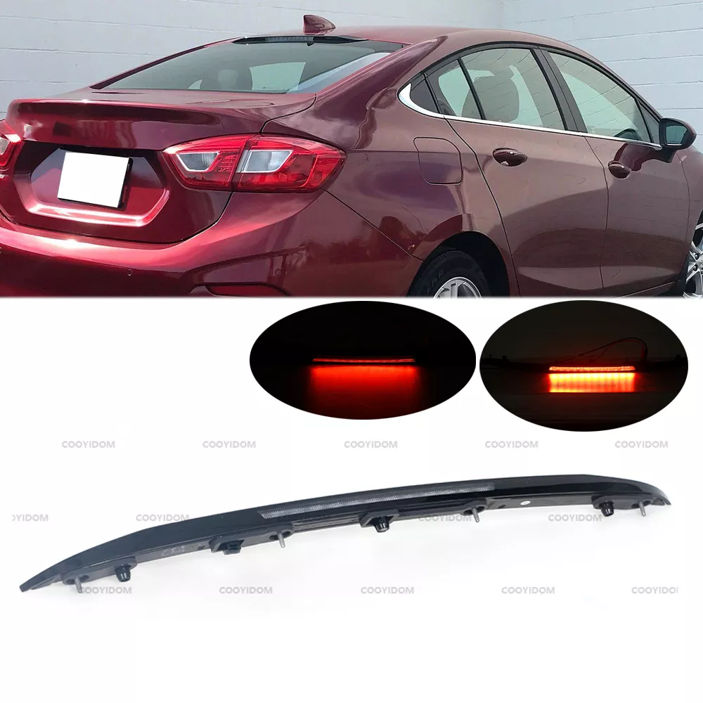 1 Pcs Black 3rd High Mount Brake Light Rear Warming Fog Lamp For Chevrolet CRUZE 2016-2018 84277408 84008216 84019691For Car