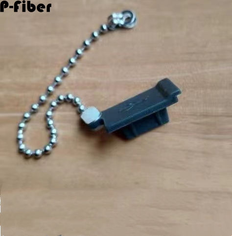 10pcs USB2.0 dust plug USB-A with stainless steel chain dust cap waterproof computer USB industrial computer