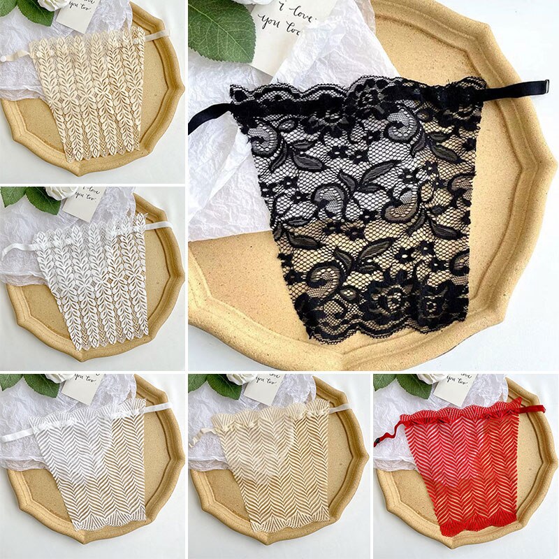 Sexy Female Lace Underwear Anti-Glare Tube Top for Women Ladies Strapless Wrapping Chest Girls Non-Marking Breast Cover Cloth