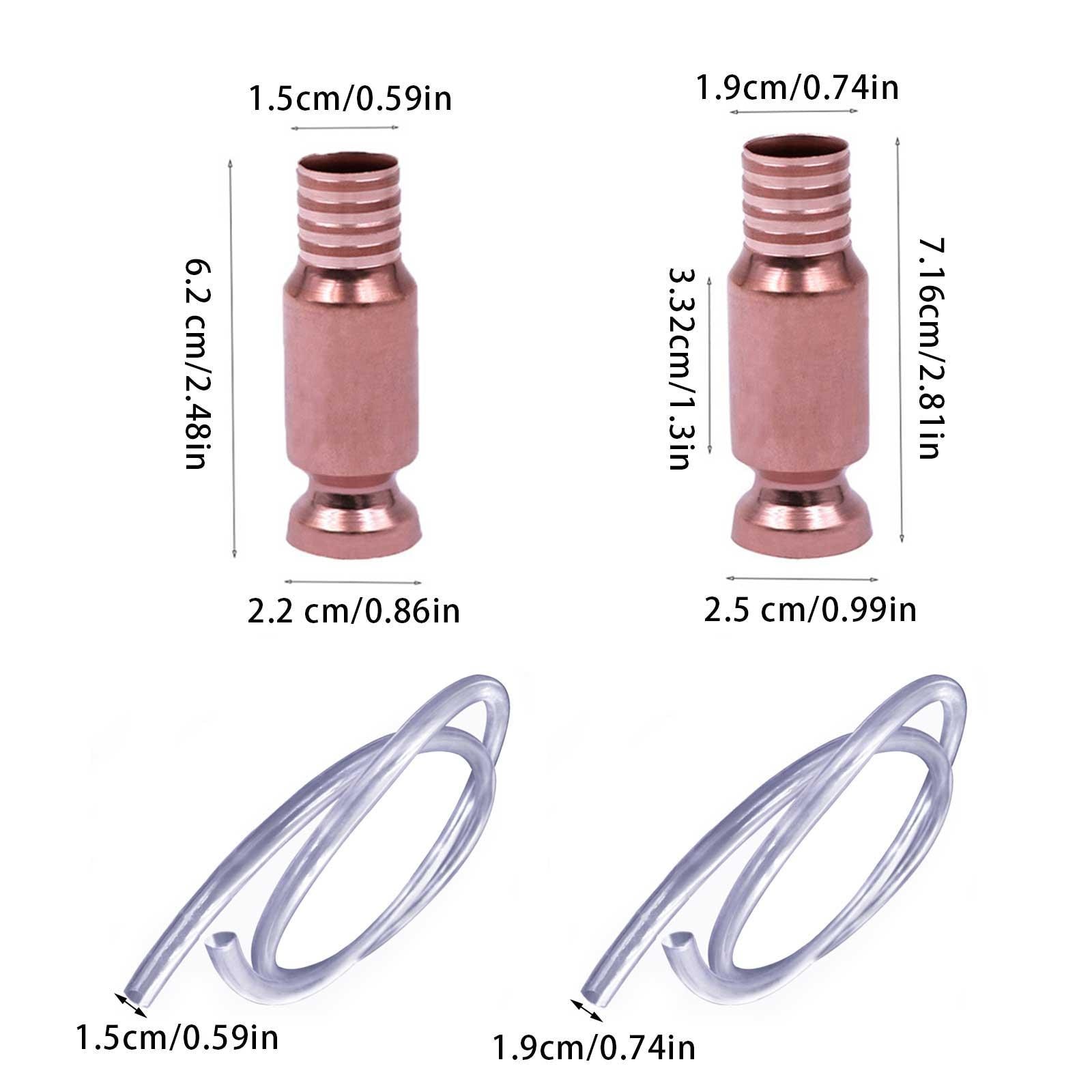 Copper Siphon Filler Pipe Manual Self-priming Pumping Oil Pipe Extractor Pipe Fittings Siphon Connector Gasoline Water Shaker
