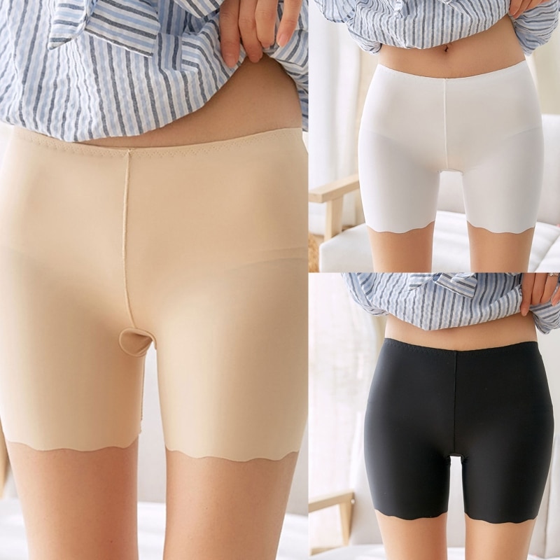 Slip Shorts for Women Under Dress,Comfortable Smooth Yoga Shorts,Workout Biker Shorts Summer Anti Chafing Shorts Panties