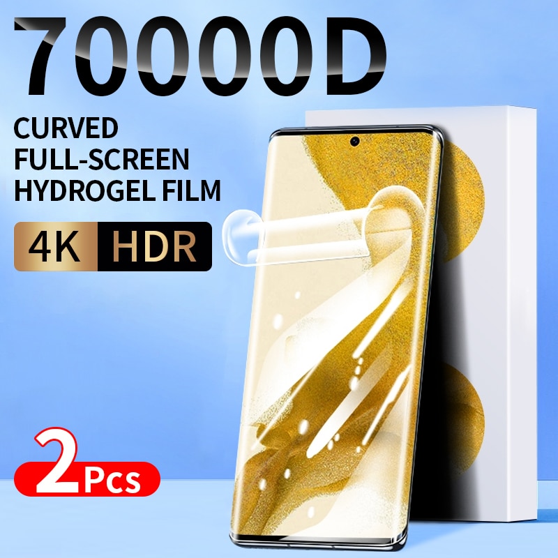 2Pcs Hydrogel Film Screen Protector For Samsung S21 S22 S10 S20 S9 S8 Plus Ultra FE Screen Protector Galaxy A51 A71 A50 A70 A52