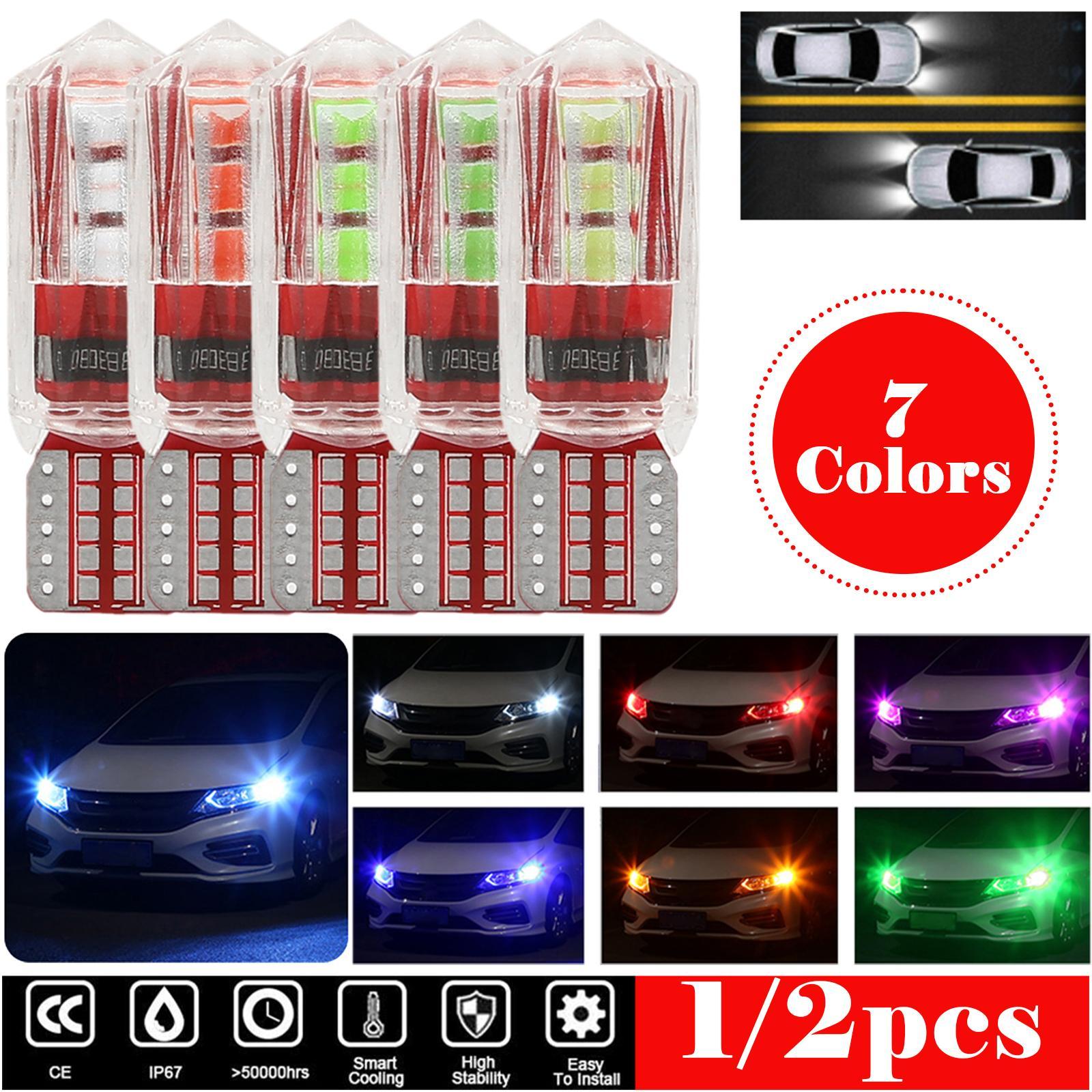 2PCS Colorful Wide Light Car Led Indicator Light LED Bulb Car Accessories LED Car Light Bulb Car Accessories