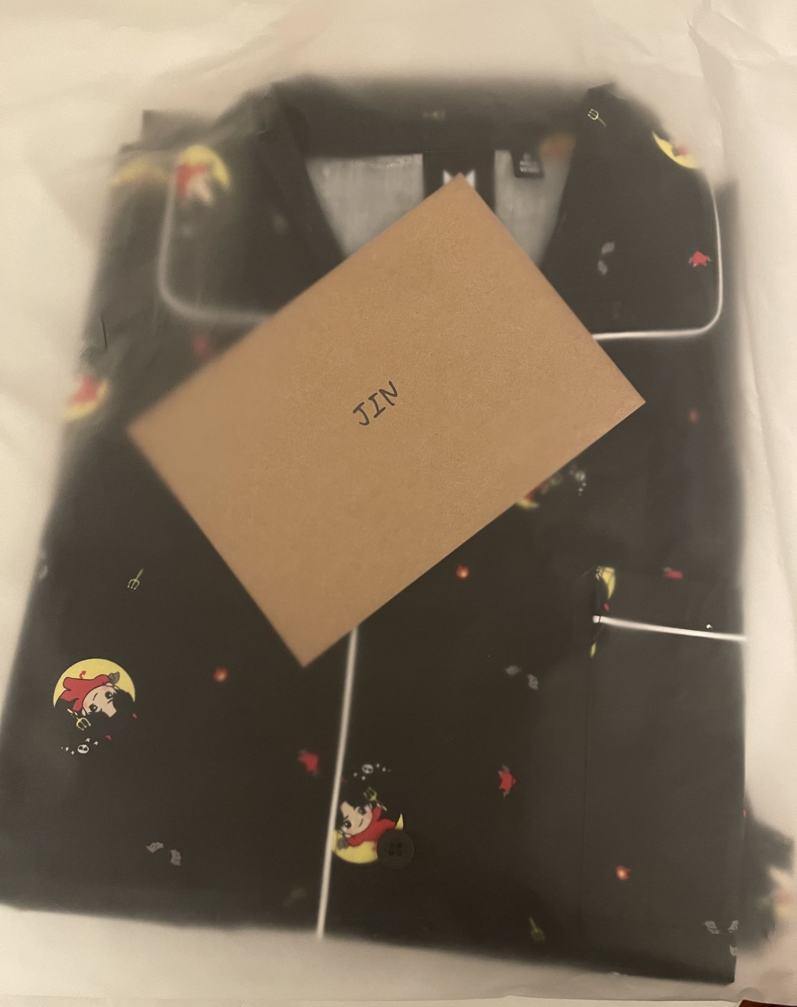 jin Pajamas good day pajama pajama set kpop bangtan cute cartoon pajamas series Cute Chibi Homewear Set