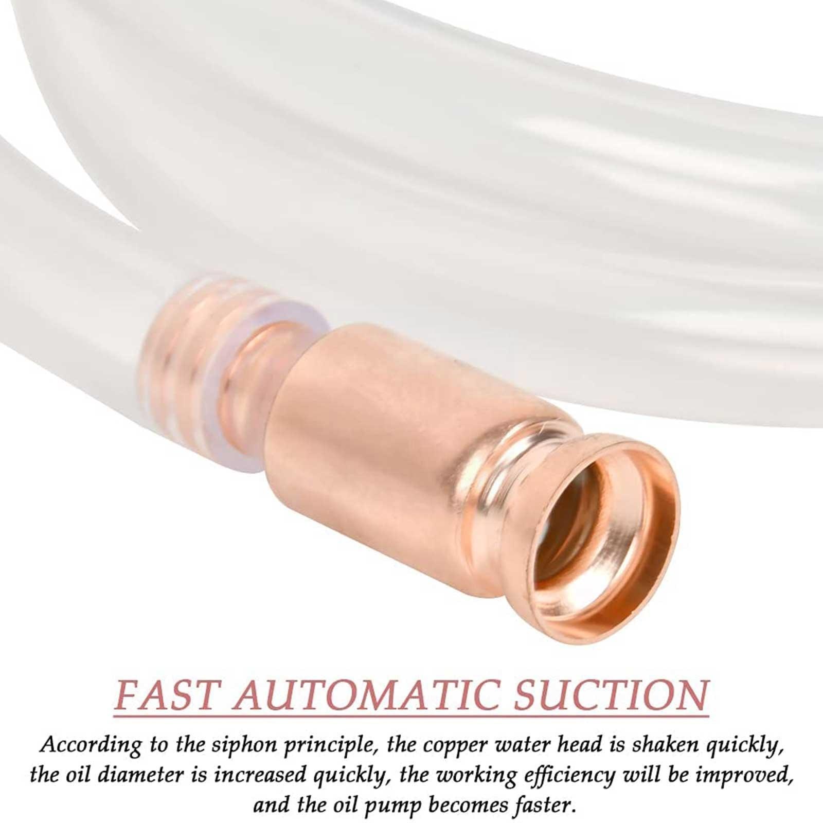 1Pcs Copper Siphon Filler Pipe Manual Pumping Oil Pipe Connector Fuel Shaker Siphon Fittings Siphon Water Gasoline Q6W3