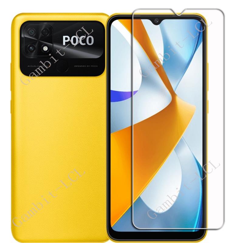 Tempered Glass For Xiaomi Poco C40 6.71" PocoC40 C 40 220333QPG Protective Film Screen Protector Phone Cover