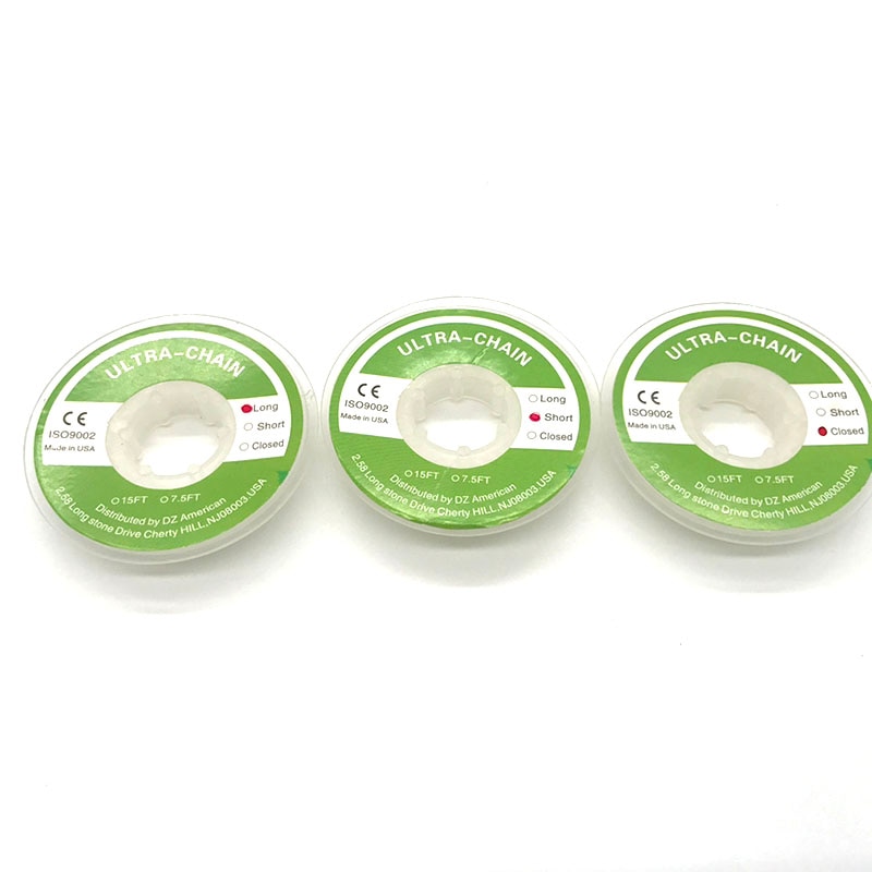 300cm Clear Rubber Chain Orthodontic Elastic Ultra Power Chain Rubber Band Materials High Strength Rubber Oral Care Tool