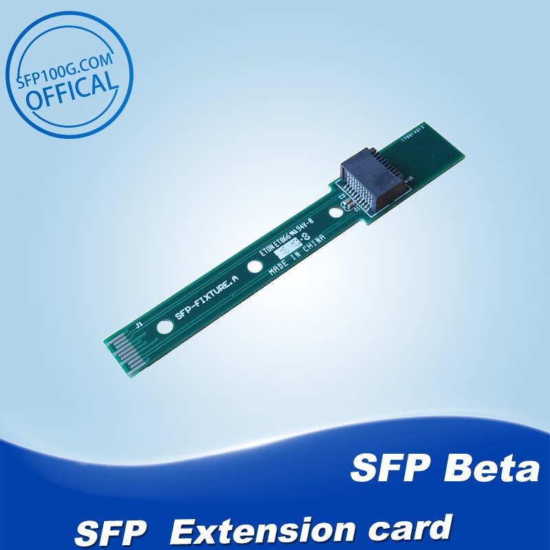 SFP Beta Extension Card Optical Interface Adapter Plate Test