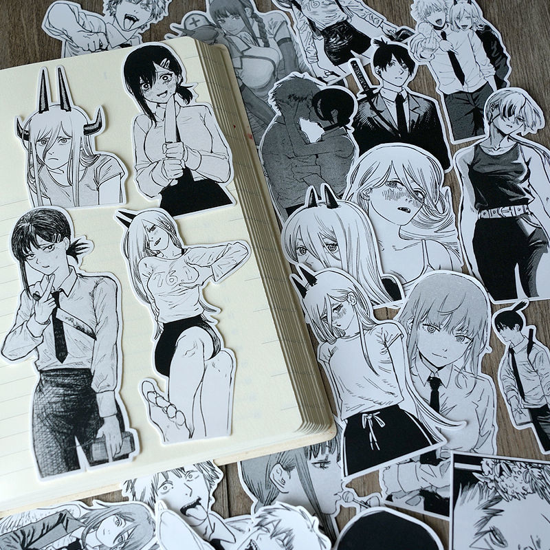 Anime Stickers Chainsaw Man Graffiti Vinyl Decals for Laptop Fridge Suitcase Skateboard Phone Sticker Diy Scrapbooking Sticker