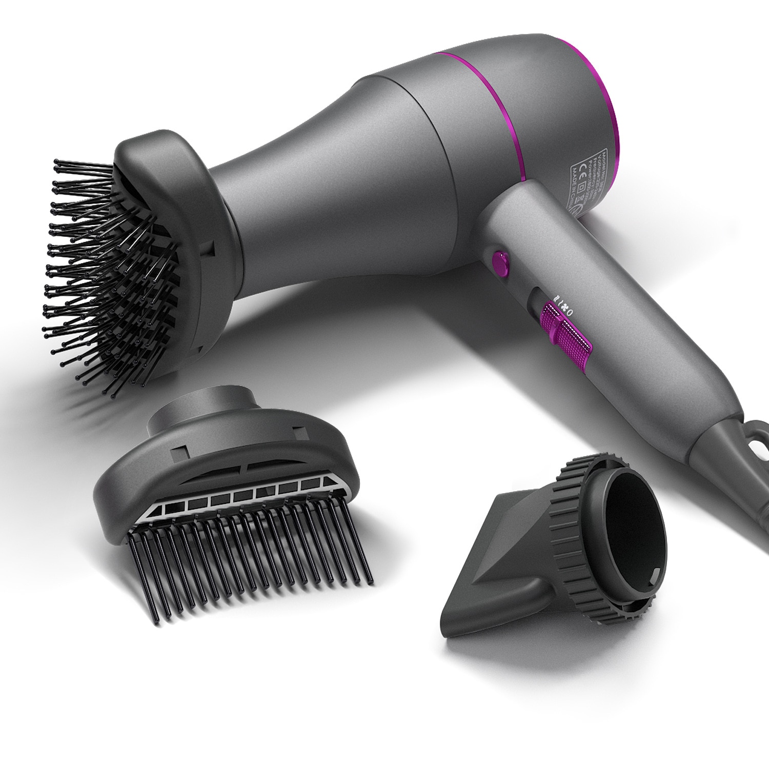Salon Electric Hair Dryer Powerful Hot Cold Wind Negative Ionic Blower Home Hair Dryer Brush Diffuser Hair Dryer Blow