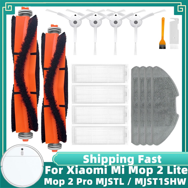 For Xiaomi Mi Robot Vacuum Mop 2 Lite / Mi Robot Vacuum Mop 2 Pro / MJSTL / MJST1SHW Parts Main Side Brush Hepa Filter Mop Rag