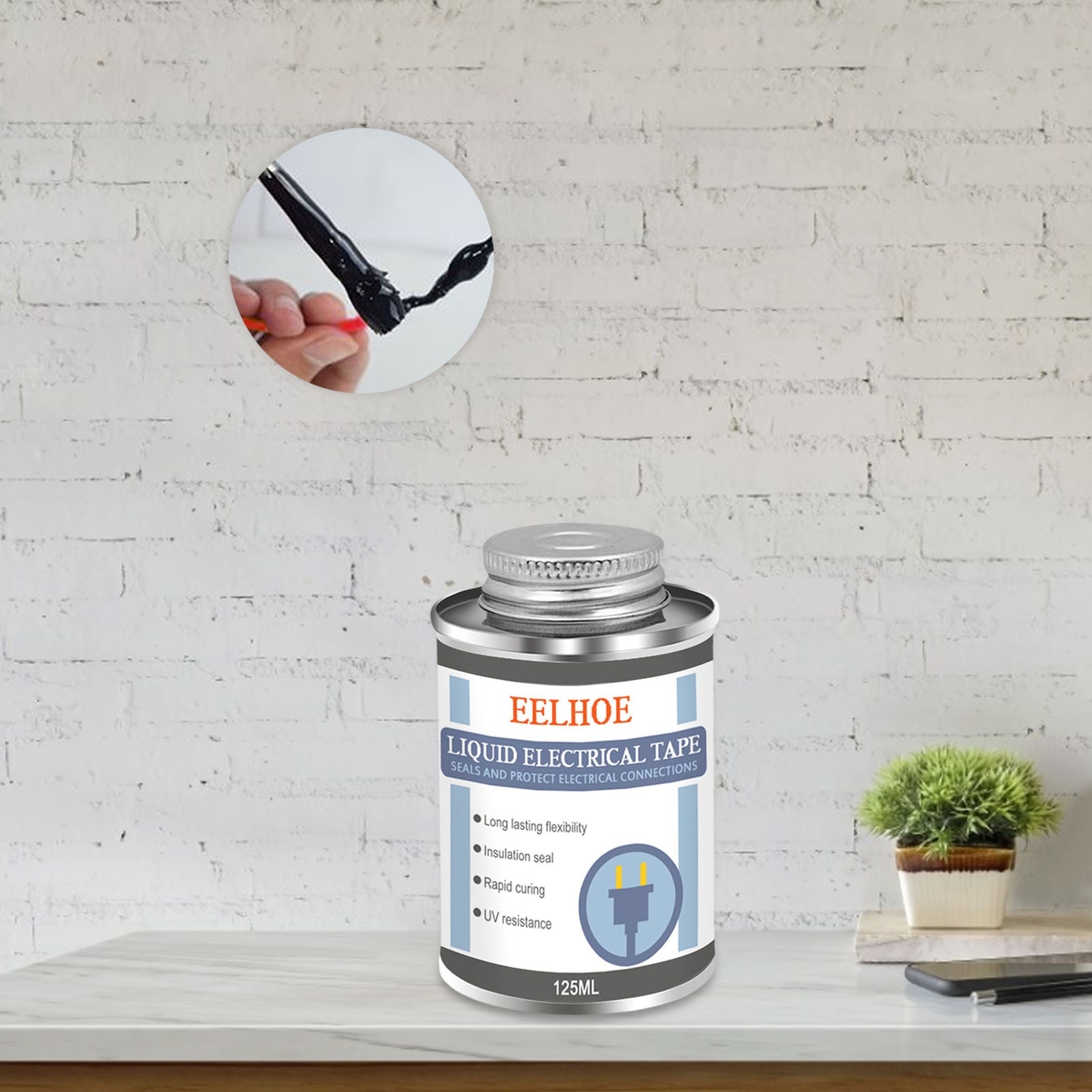 125ML Waterproof Liquid Insulation Tape Paste Electronic Sealant Insulating Anti UV Fast Dry Glue For Home Office